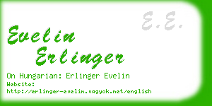 evelin erlinger business card